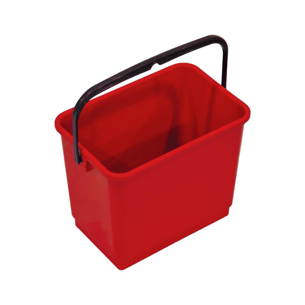 AKC | Plastic Bucket 4 Ltr With Handle | Red