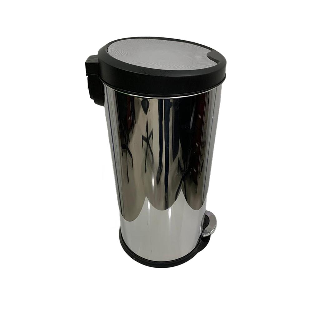 Stainless Steel Slow Motion Bin with Pedal 27 Liters