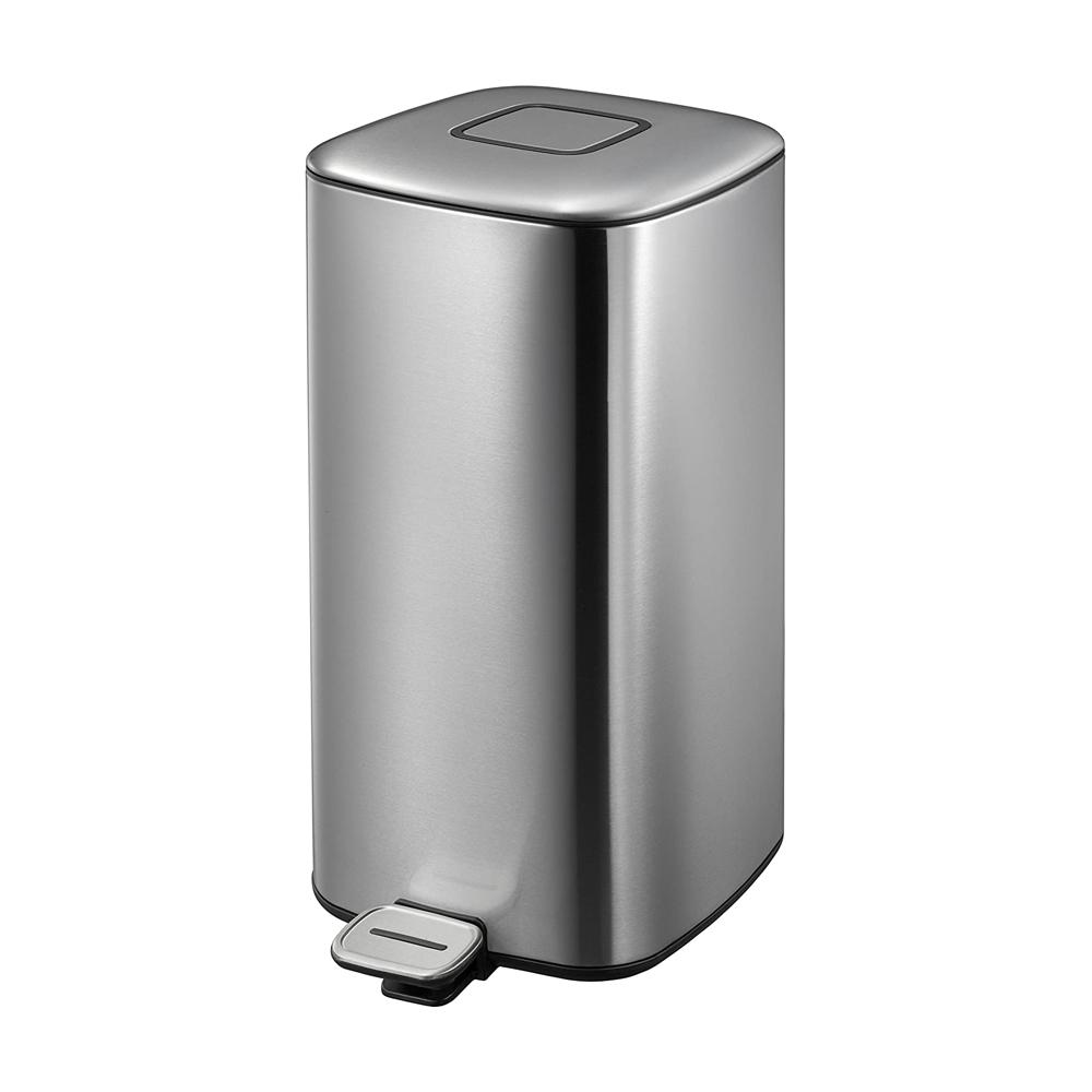 EKO Stainless Steel Square Step & Matt finish soft closed  Bin 32 Liters