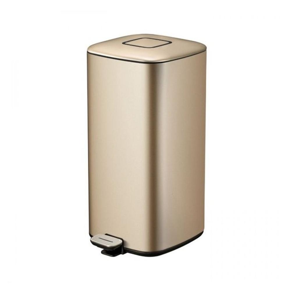 Stainless Steel Soft Closing with Pedal Bin 32 Liters